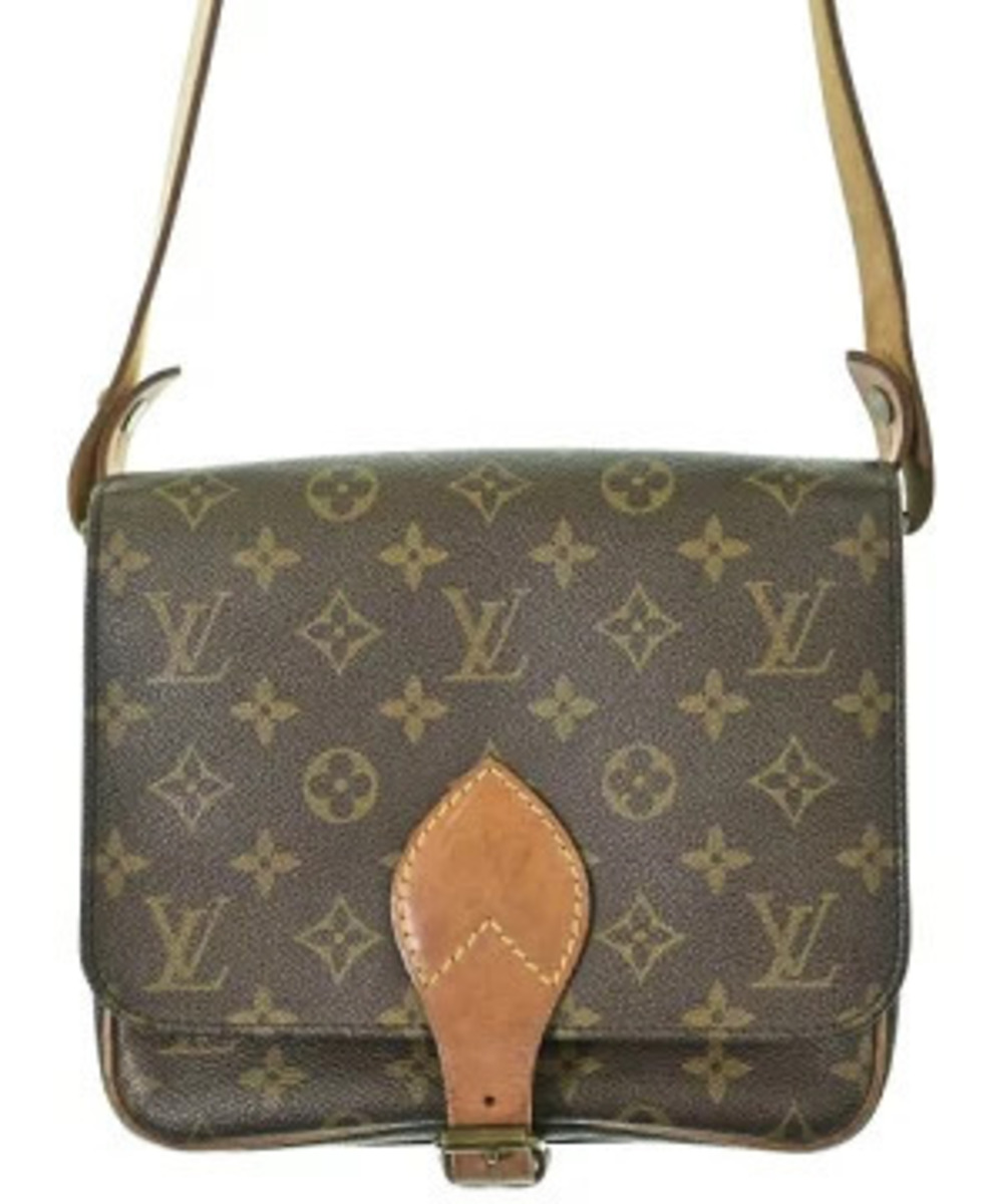 Louis Vuitton Shoulder Bag Brown Beige Cream All over